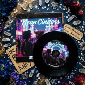 Neon Cinders, Starlight Sirens, KNF7 Bunker Broadcast, Handgjord CD, Cosmic Rebellion Music