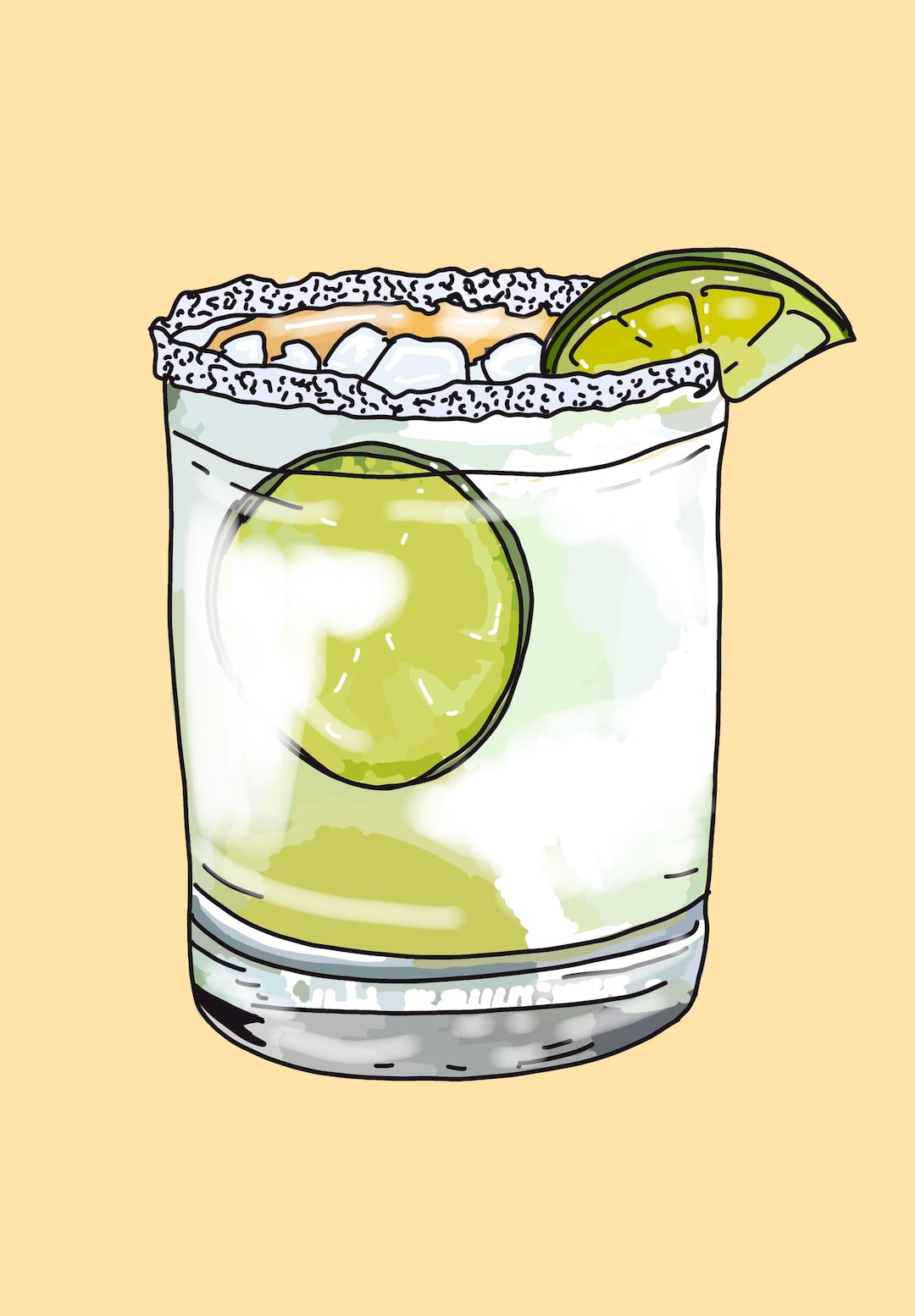 On The Rocks Mini Margarita on the Rocks With Salt | Digital Download - Etsy