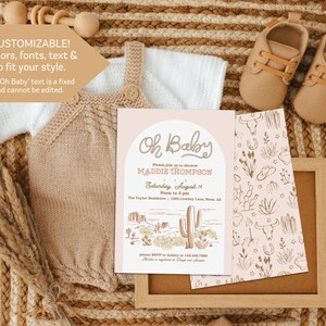cowgirl baby shower invitation printable template