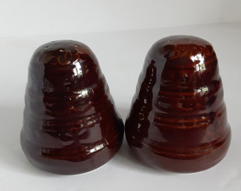 Vintage Marcrest Daisy Dot Beehive Salt and Pepper Shakers