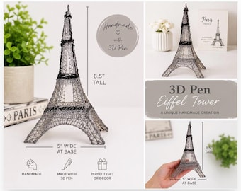 Hand made 3d pen Eiffel Tower