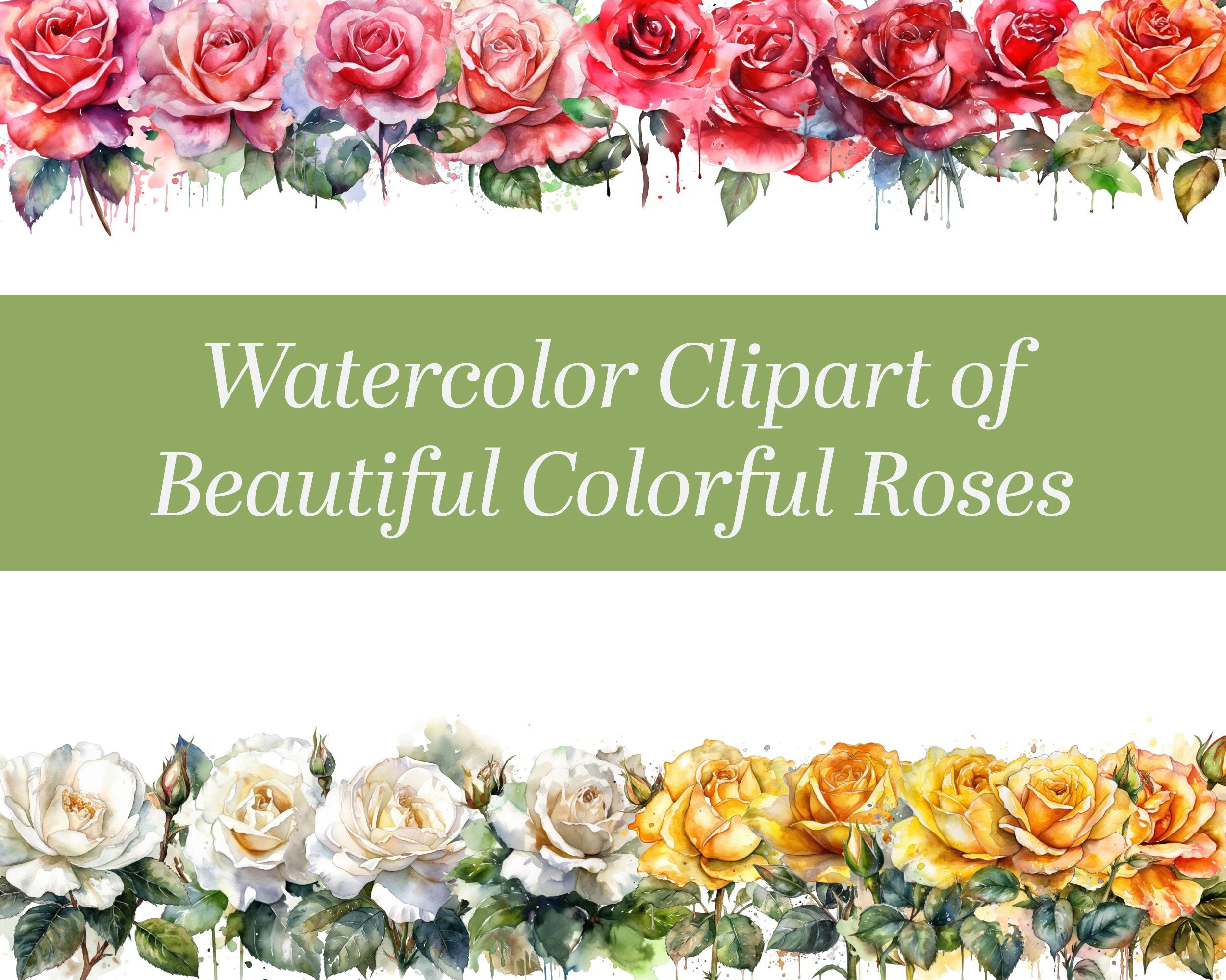 Red Roses Boder Red Roses Border Clipart