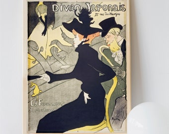 Divan Japonais, Henri de Toulouse-Lautrec (1893) - Premium Matte French Poster