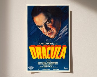 Dracula by Karoly Grosz (Style A) - Premium Matte Film Poster (1931)