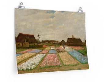 Flower Beds in Holland (1883), Vincent Van Gogh - Premium Matte Print