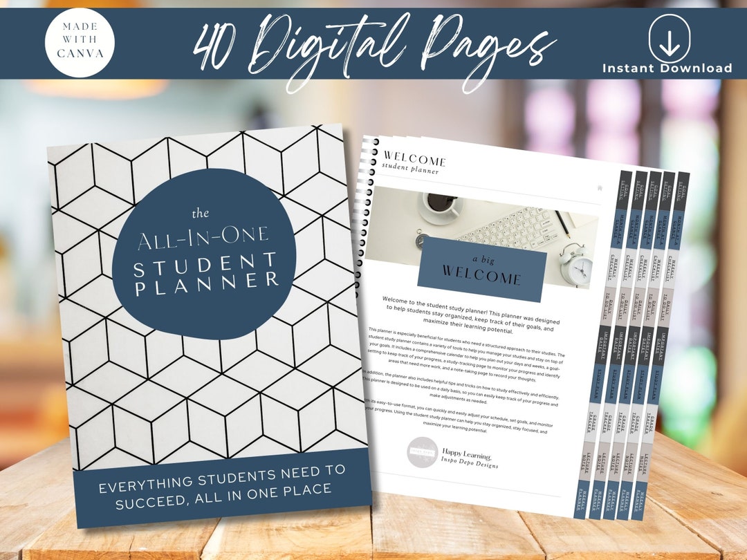 Goodnotes Student Planner, Digital, Notability, Weekly, Organized