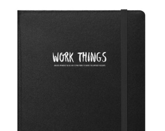 Black Hardcover Notebook | Ambivalent - Work