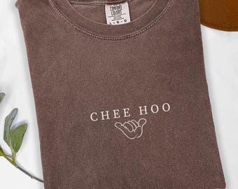 Camiseta Chee Hoo, camiseta con el dialecto local de Hawái, camiseta con ambiente isleño divertido, Shaka