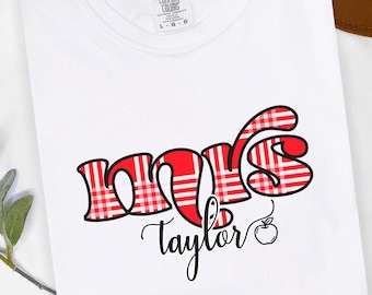 Camiseta personalizada Aloha Teacher: Palaka/Cuadros