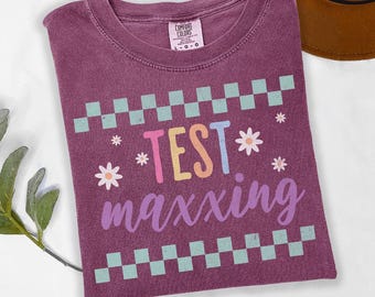Camiseta para profesores para exámenes, camiseta de máxima comodidad para el día del examen con colores vibrantes.