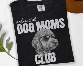 Camiseta del Club de Mamás de Perros Antisociales Goldendoodle, Camiseta para Amantes de los Perros Doodle