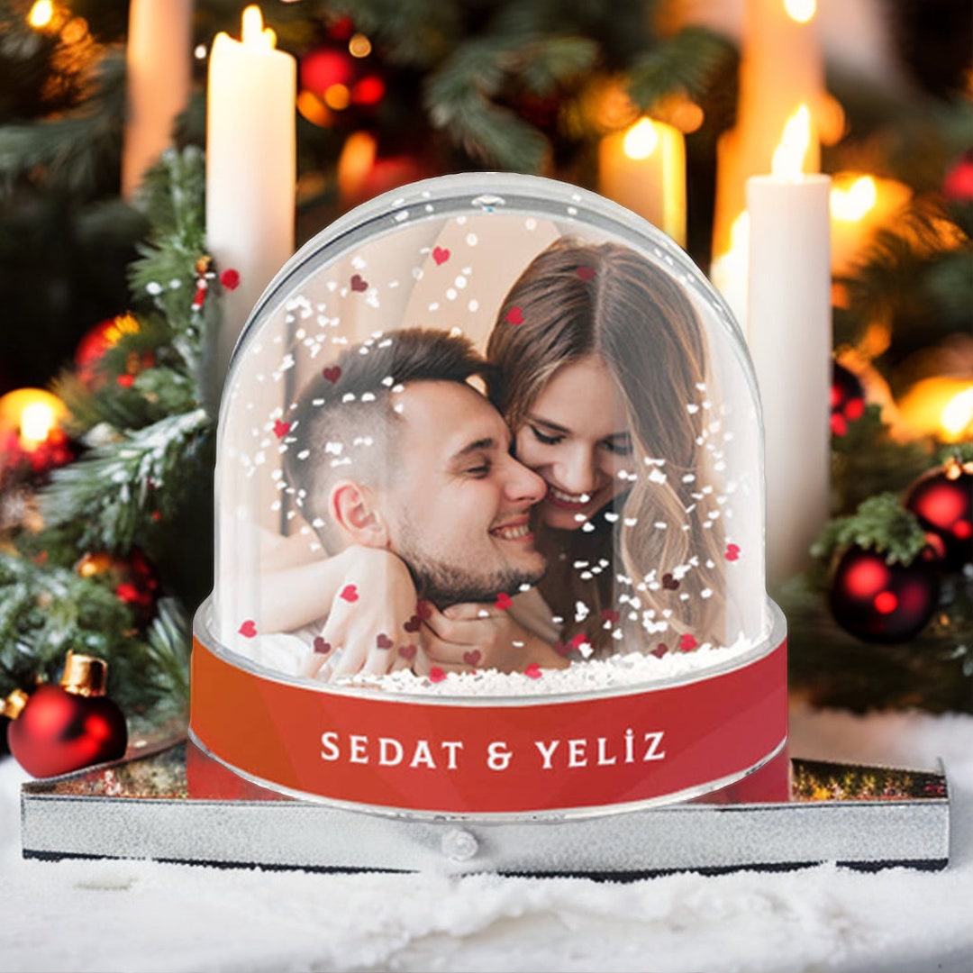 Custom Snow Globe, Personalized Snow Globe, Put on Your Photo and Text