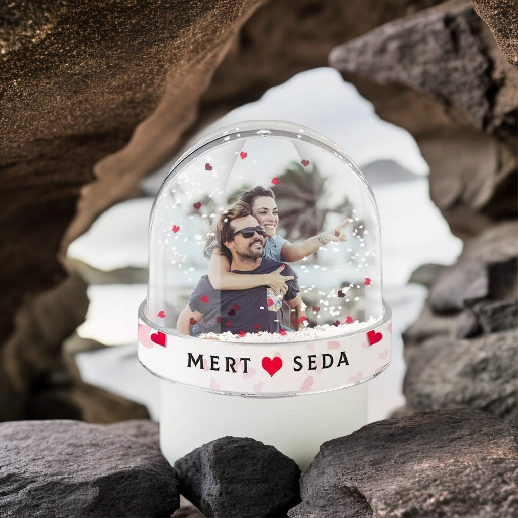 Custom Snow Globe, Personalized Snow Globe, Put on Your Photo and Text