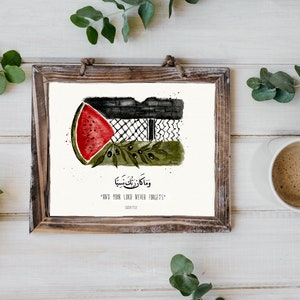Palastine Flag | Palästina | Poster | Karte | Illustration | Free Palastine | Quran