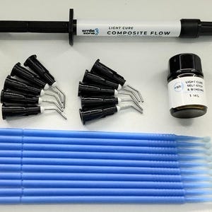 Professionellt tandstenslimkit: Ljushärdande, bindande harts och komposit