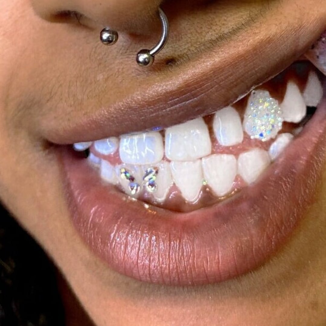 Butterfly Tooth Gem Crystal Design, Tooth Gem Kits, Tooth Jewelry Etsy