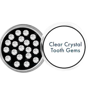 Clear Diamond Tooth Gem Crystals Set, Tooth Gem Pack Tooth Gem Kits, Tooth Jewery