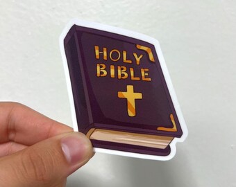 Jesus Vinyl Sticker: Waterproof Christian Decal, Laptop, Water Bottle, Bible