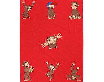 Curious George Velveteen pluche deken