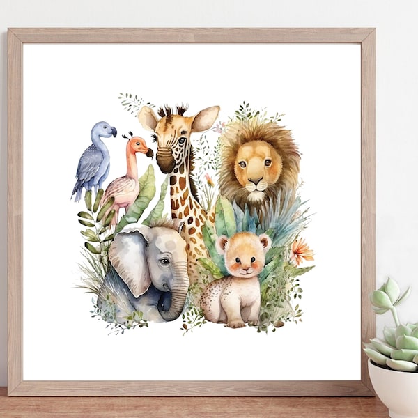 Safari Nursery Decor Etsy