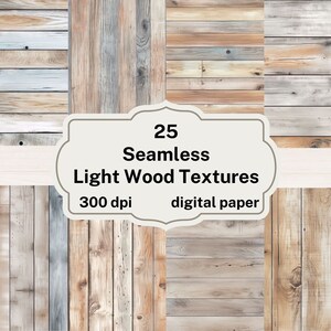 Papel digital de textura de madera clara transparente, fondos de tablones de madera, papel de álbum de recortes imprimible, descarga instantánea, uso comercial