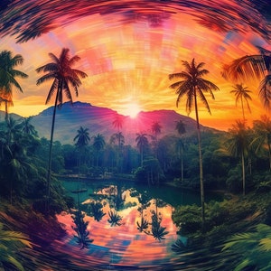 Glitch Fantasy Backgrounds, computer wallpaper digital wallpaper desktop background instant download