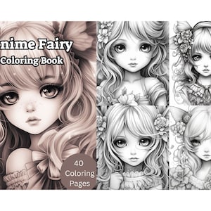 Anime Malbuch, Anime Malbuch für Erwachsene und Kinder