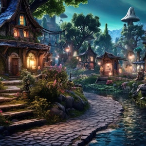 5 sfondi desktop Fairy Home, sfondo del computer, sfondo del desktop, download istantaneo