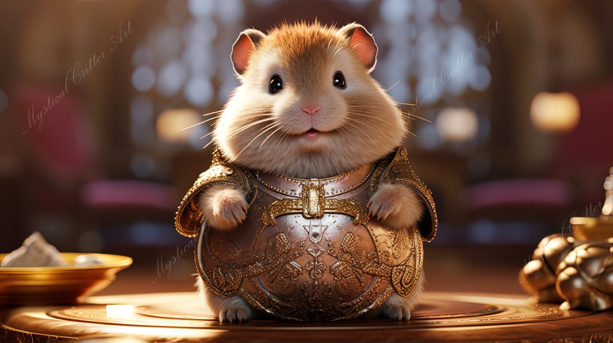 Medieval Fantasy Hamster II Digital Images Desktop Background - Etsy