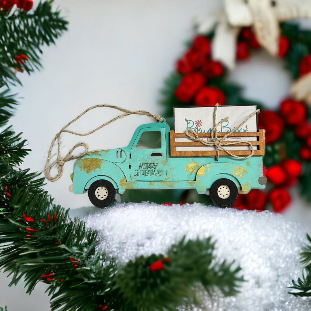 Vintage Pickup Truck Gift Card Holder Etsy