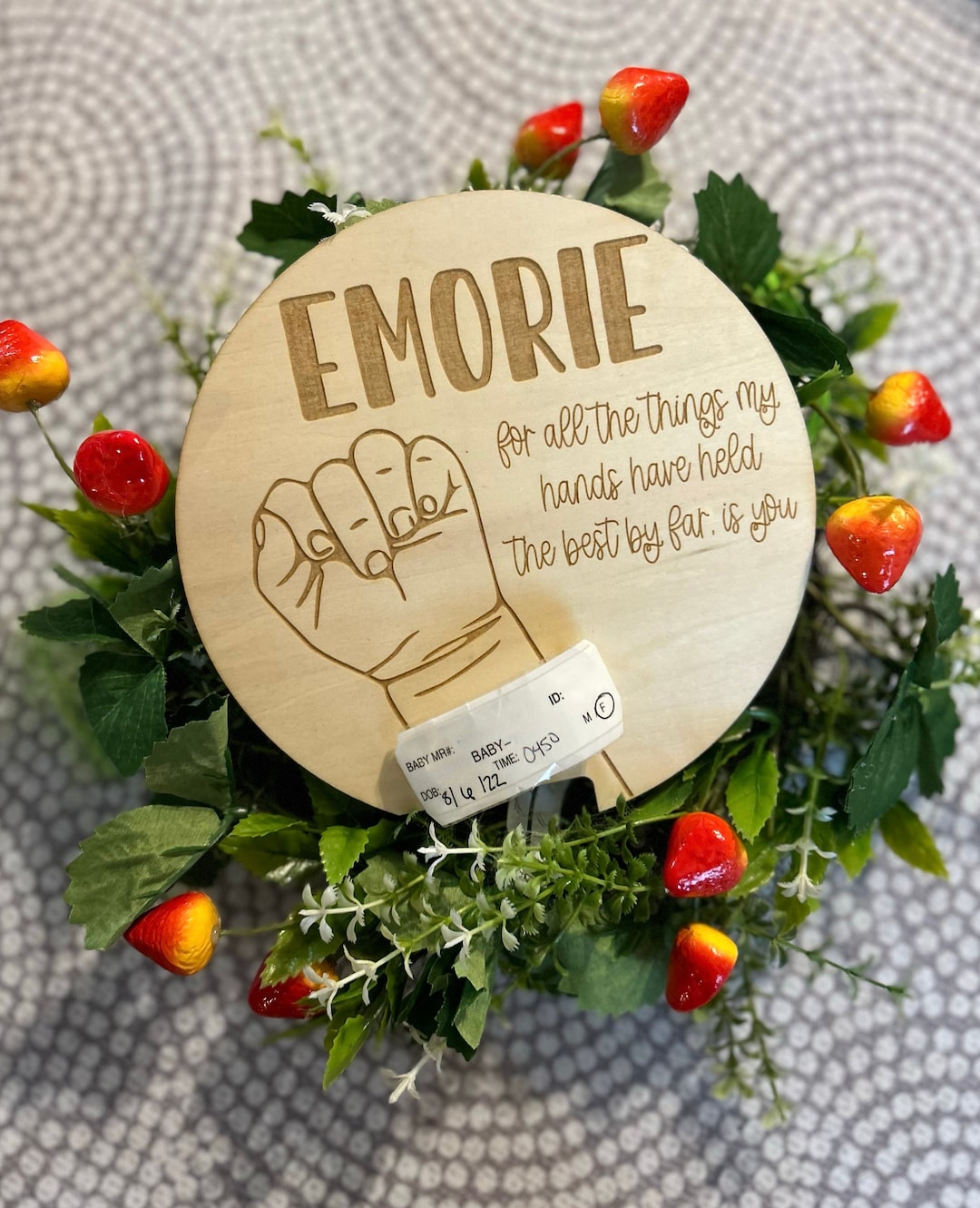 Custom Baby Hospital Bracelet Holder Etsy