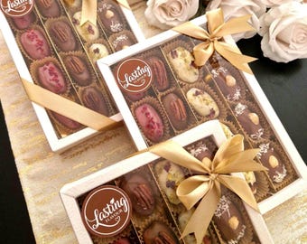 Luxury Stuffed Medjoul Dates with Nuts & Belgian Chocolate – Perfect for Gifts, Treats, and Special Occasions.