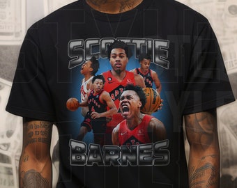 Scottie Barnes 90s bootleg shirt Scottie Barnes vintage basketball t-shirt gift for basketball fan gift for him Toronto throwback graph