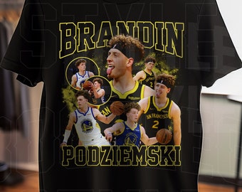 Brandin Podziemski Shirt for Oakland Basketball Fan Vintage Bootleg Style Rap T-Shirt Classic 90s Graphic Tee Gift for Men Women