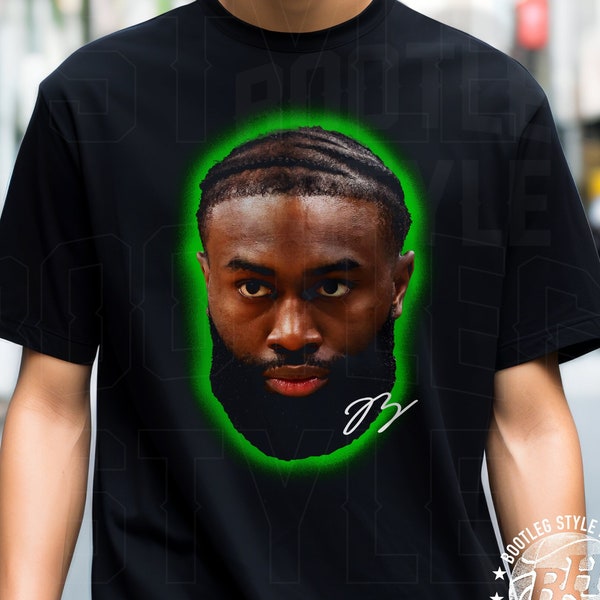 Jaylen Brown 90s Bootleg Style Big Head Rap Shirt for Boston Basketball fan Classic Vintage Style Graphic T-Shirt for Men Women streetwear