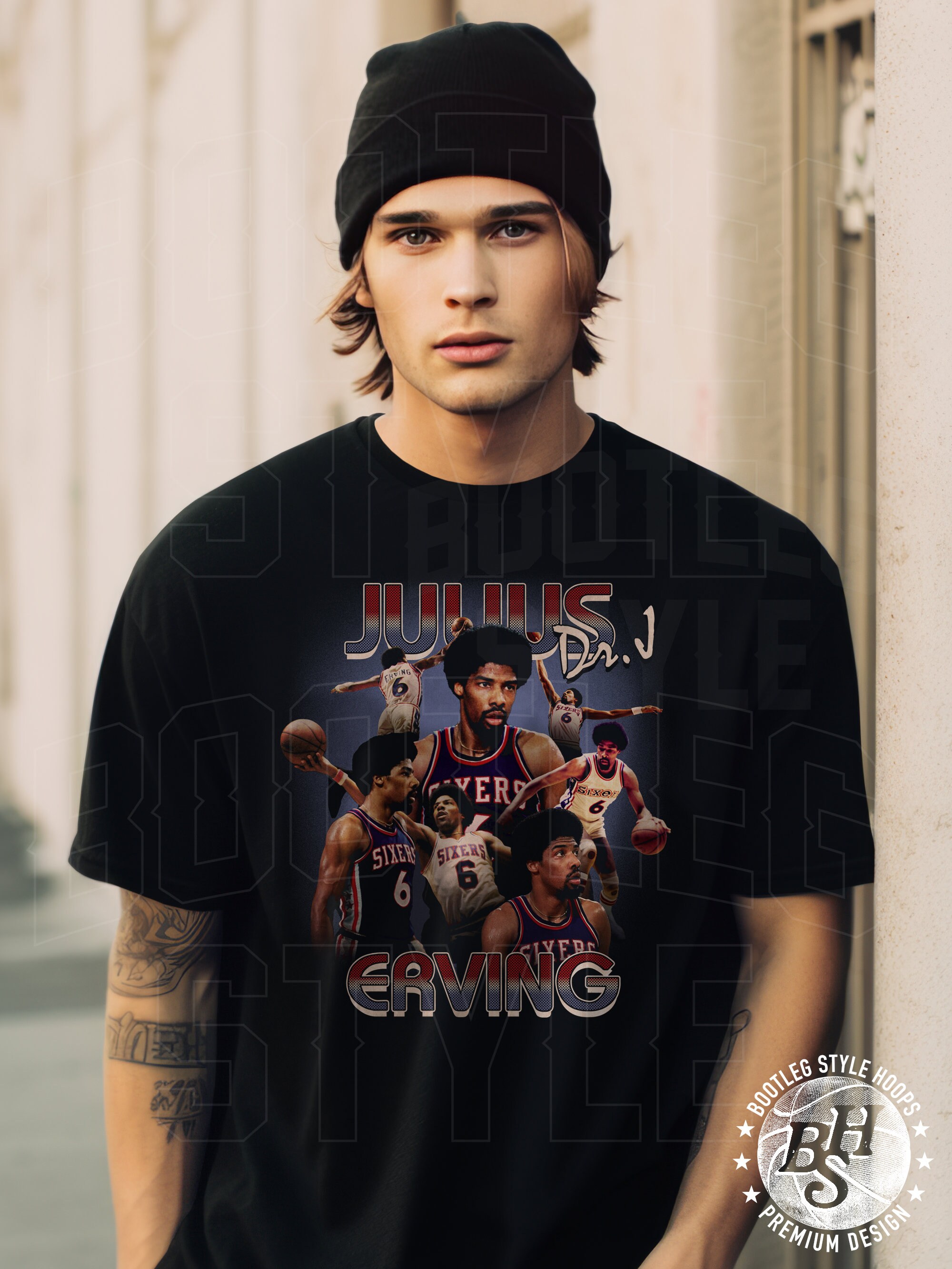 Dr. J Shirt for Men Women Vintage Basketball Shirt Bootleg Etsy