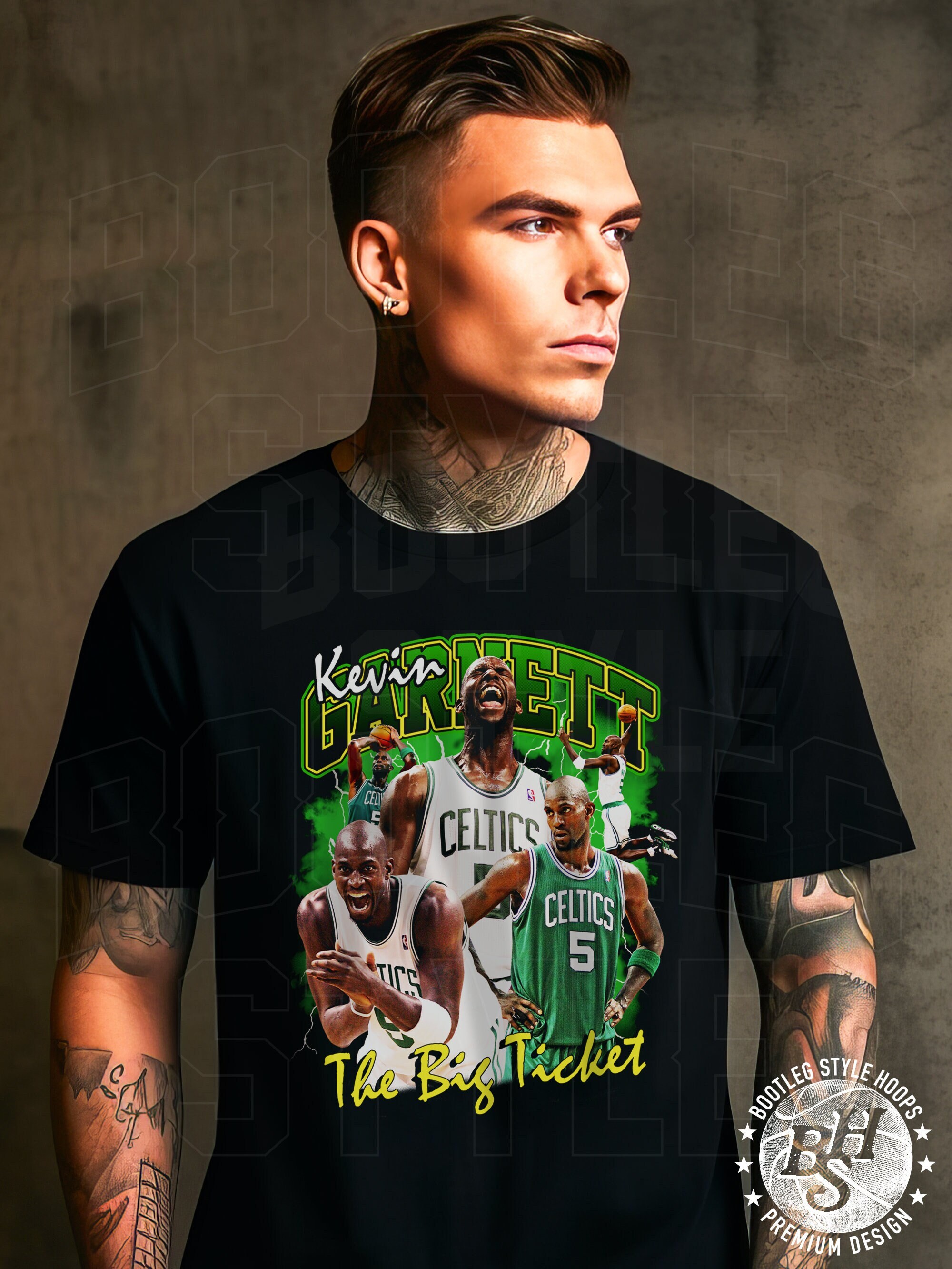 Kevin Garnett Shirt for Men Women Vintage Basketball Shirt Bootleg