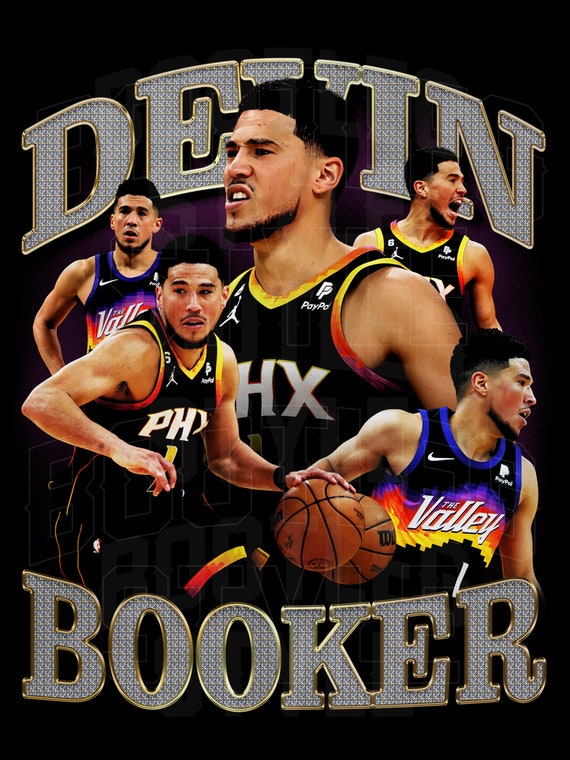 Devin Booker book Vintage 90s T-shirt Retro NBA -  in 2023