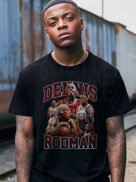 Vintage Dennis Rodman Chicago bulls t shirt