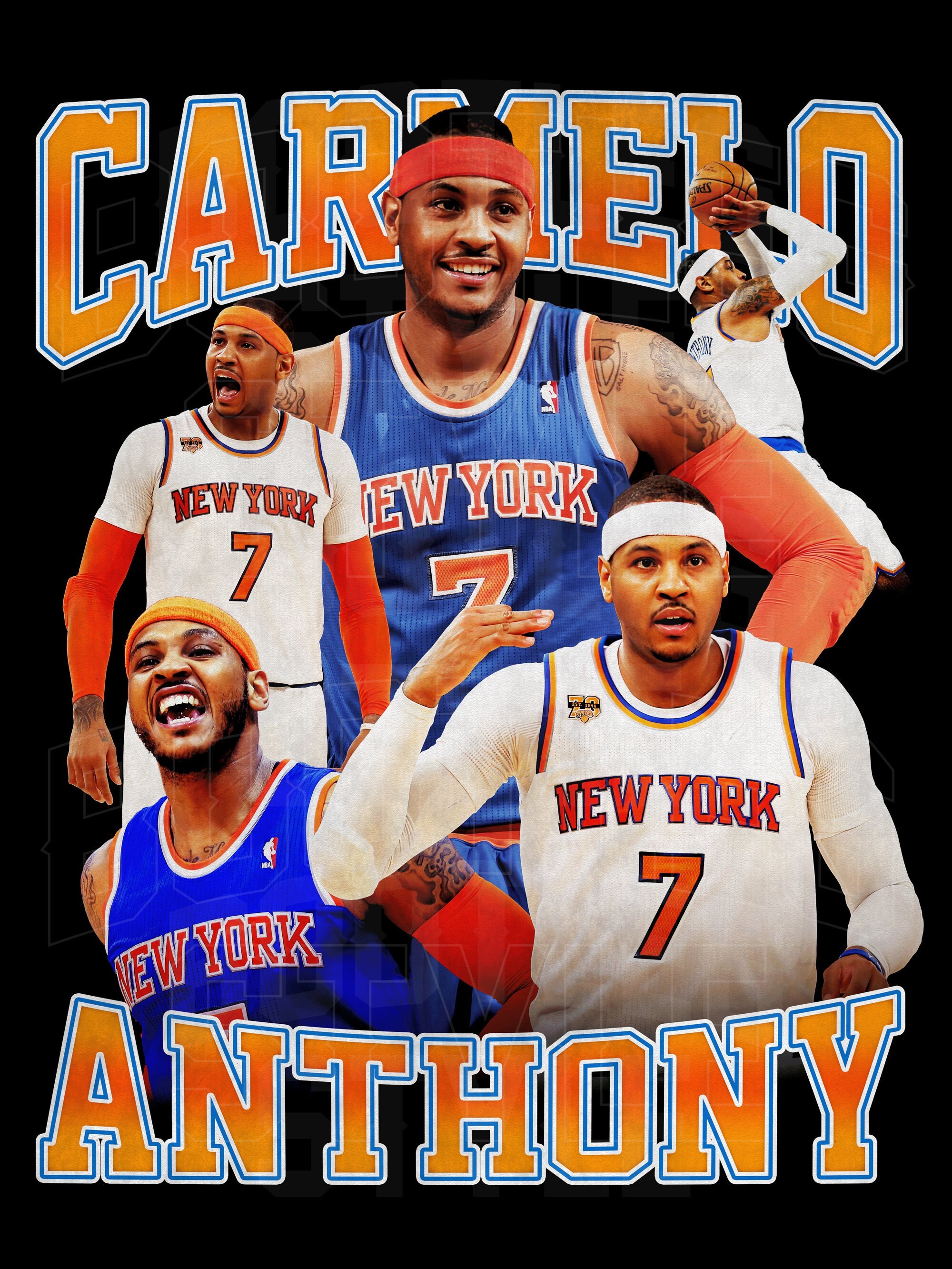 Carmelo Anthony Signed Knicks Jersey (GA COA)