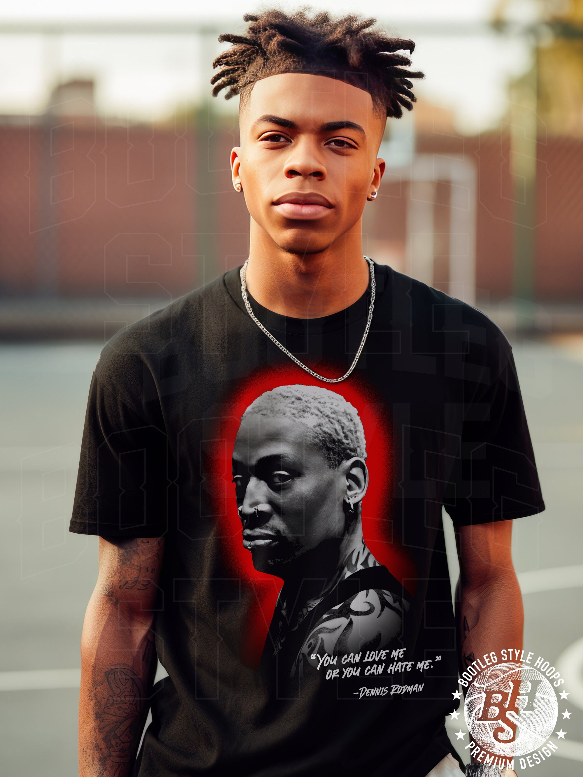 Dennis Rodman Big Head Love or Hate camicia regalo per fan di basket Bootleg Rap t shirt grafica anni 90 per uomo donna stile vintage Etsy Italia