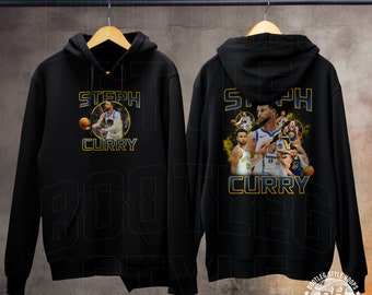 Steph Curry Hooded Sweatshirt gift for Oakland Basketball Fan Basketball 90s Vintage Bootleg Style Rap Hoodie for Men Women
