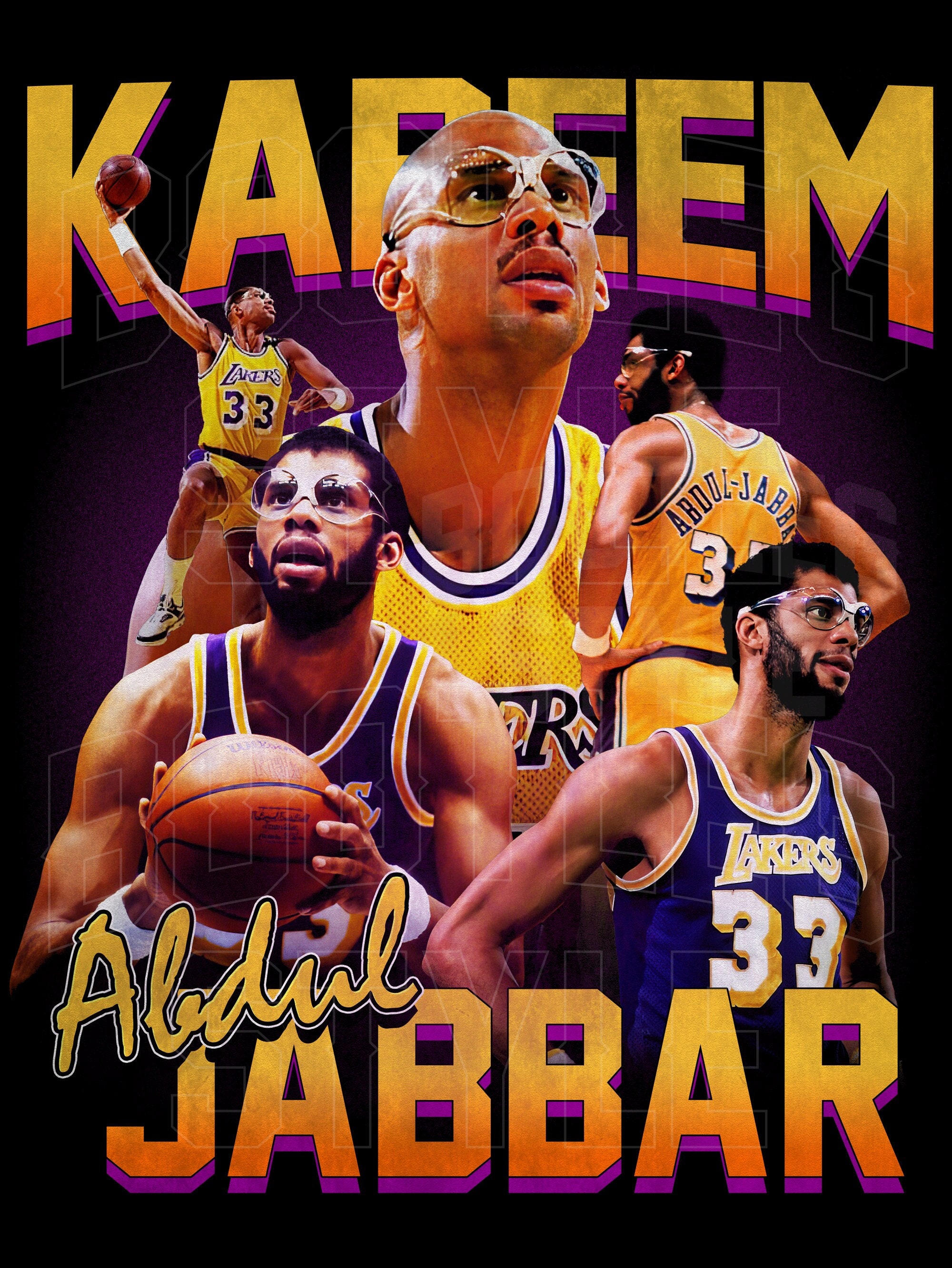  Lakers Los Angeles Legends Poster 36 x 24 Kareem, Shaq