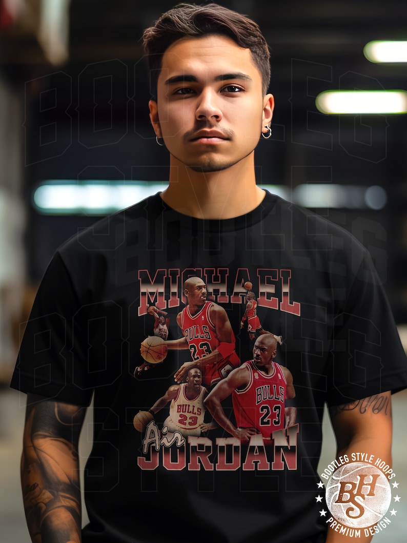 Michael Jordan 90s Bootleg Shirt Michael Jordan Vintage Etsy