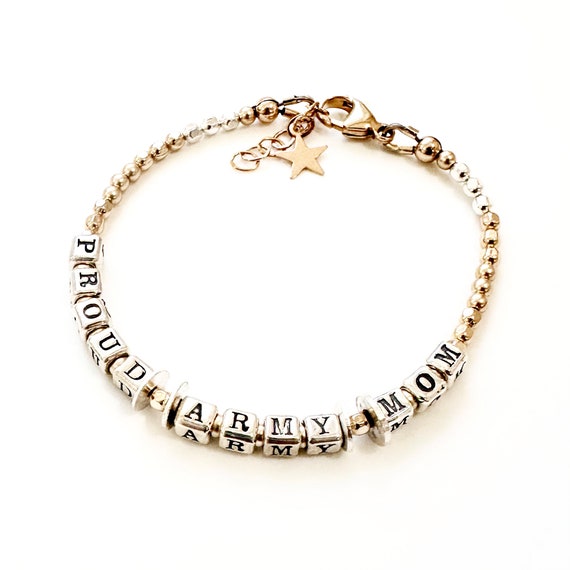 Proud army mom bracelets best sale