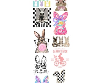 Easter Bunny Pre-made Gangsheet 22x60