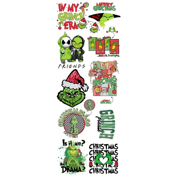 Grinch Pre-made Gangsheet 22x60