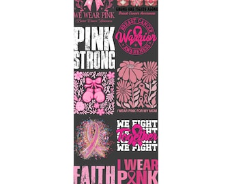 Breast Cancer Premade Gang Sheet 3