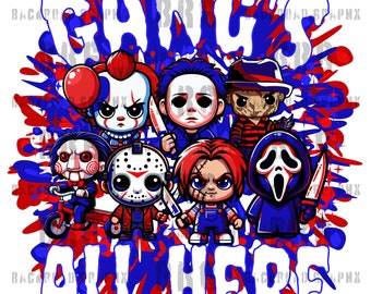Gang's All Here Horror Boys 4th of July PNG