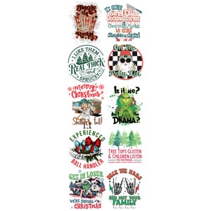Adult Humor Christmas Pre-made Gangsheet 22x60